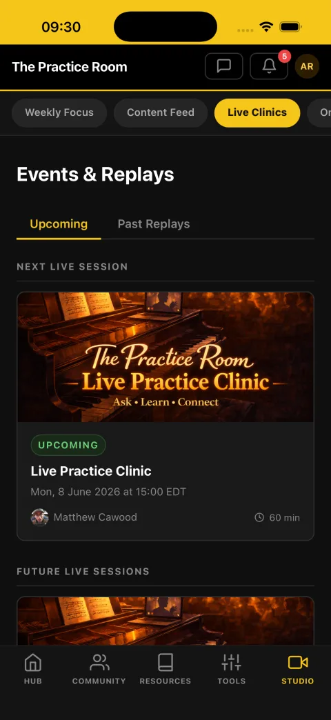 Live Practice Clinics